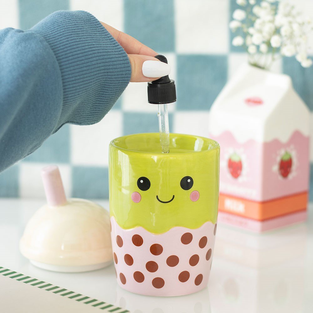 Something Different - Kawaii Bubble Tea Wax Warmer Oil burner - Multicolours